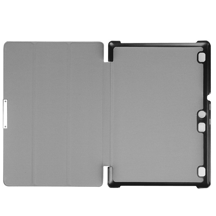 PU Leather Tri-fold Stand Tablet Case for Lenovo Tab 3 10 Plus Tablet - Red-8