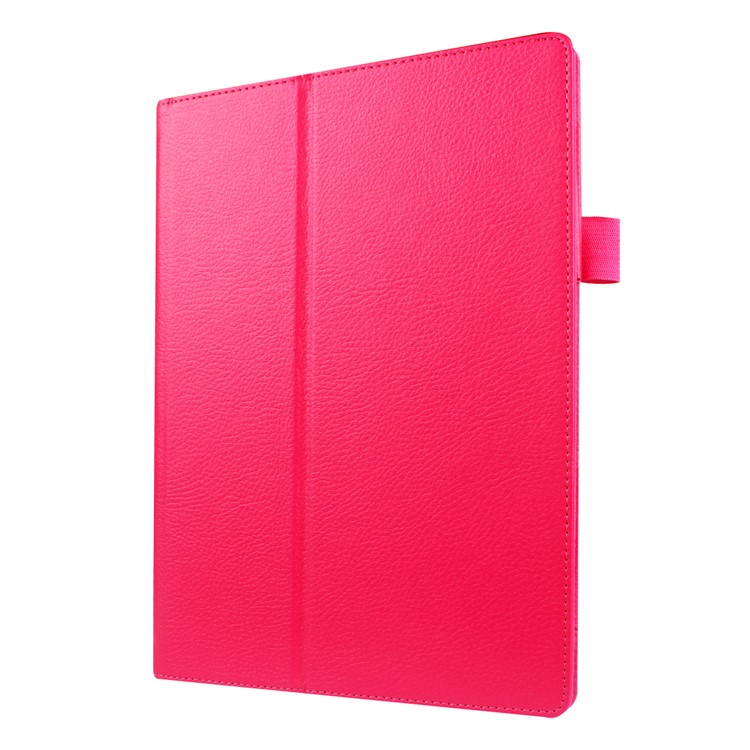 For Lenovo Tab 3 10 Plus Flip Stand Leather Tablet Case Litchi Grain - Rose-6