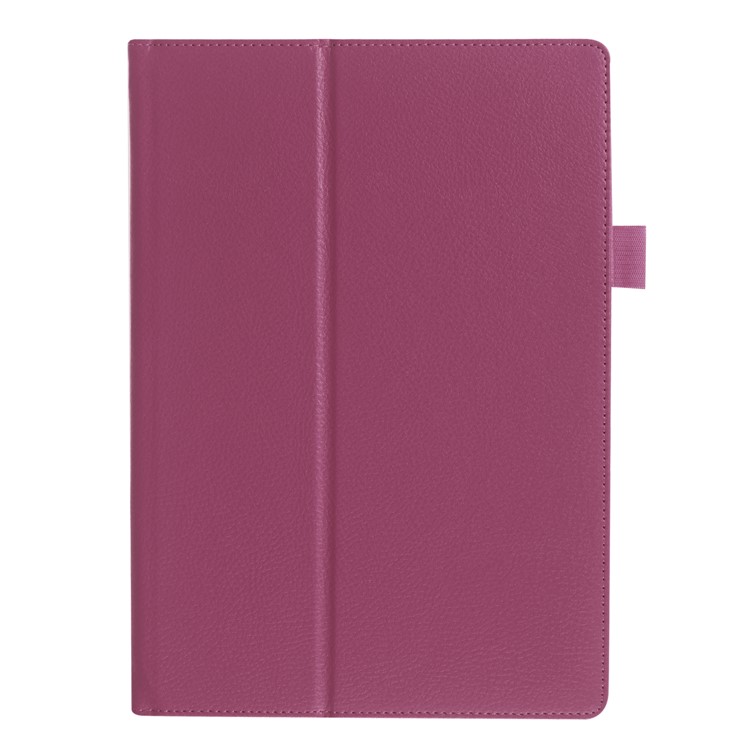 Litchi Grain PU Leather Stand Case Cover for Lenovo Tab 3 10 Plus Tablet - Purple-4