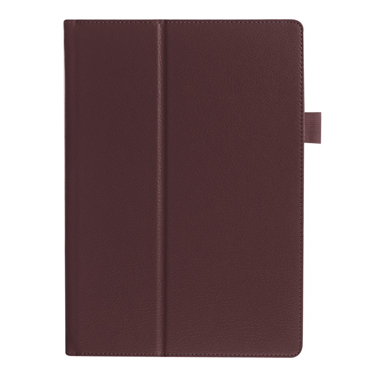 Litchi Grain Stand Leather Case Accessory for Lenovo Tab 3 10 Plus Tablet - Brown-4