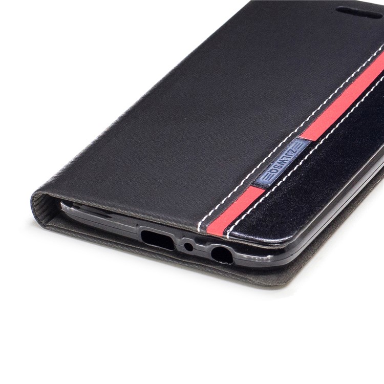 For Motorola Moto G5 Plus Assorted Color Leather Card Holder Stand Case with Card Holder - Black-5