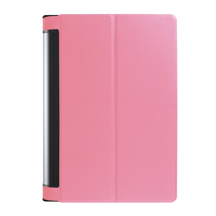 Stand Leather Flip Shell for Lenovo Yoga Tab 3 10.0 Plus / 10.0 Pro X90 - Pink-2
