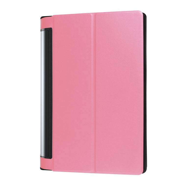 Stand Leather Flip Shell for Lenovo Yoga Tab 3 10.0 Plus / 10.0 Pro X90 - Pink-4