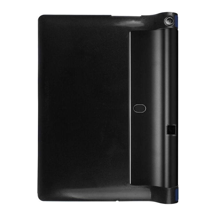 Stand Leather Protective Shell for Lenovo Yoga Tab 3 10.0 Plus / 10.0 Pro X90 - Dark Blue-3