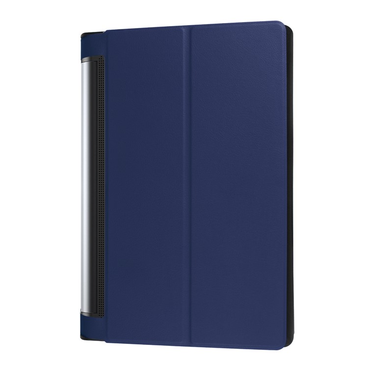 Stand Leather Protective Shell for Lenovo Yoga Tab 3 10.0 Plus / 10.0 Pro X90 - Dark Blue-4