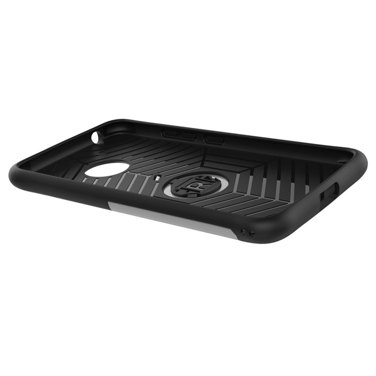 Armor PC + TPU Hybrid Case with Kickstand for Motorola Moto G5 - Silver-5