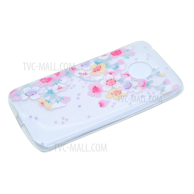 Pattern Printing TPU Case for Motorola Moto G5 Plus - Flowers Pattern-3