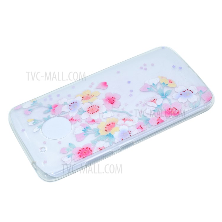 Pattern Printing TPU Case for Motorola Moto G5 Plus - Flowers Pattern-4