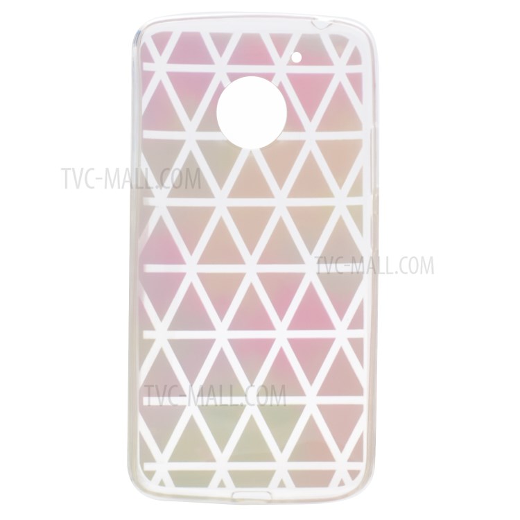 Pattern Printing TPU Shell Cover Case for Motorola Moto G5 Plus - Triangle Pattern-2
