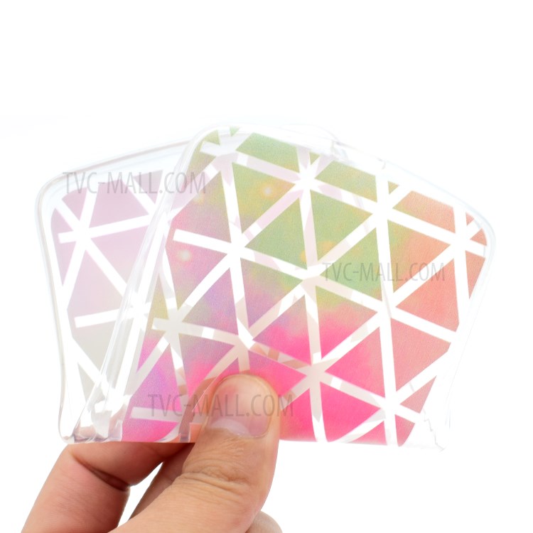 Pattern Printing TPU Shell Cover Case for Motorola Moto G5 Plus - Triangle Pattern-5