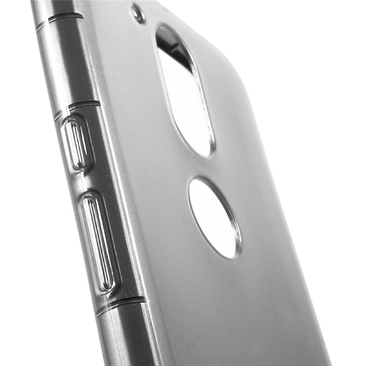 Drop-proof Gel TPU Cell Phone Casing for Motorola Moto G4 / G4 Plus - Grey-5