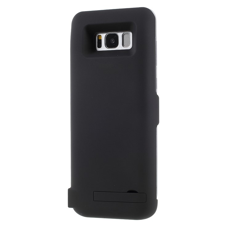 5500mAh External Battery Charger Cover with USB Output & Kickstand for Samsung Galaxy S8 G950 - Black-2