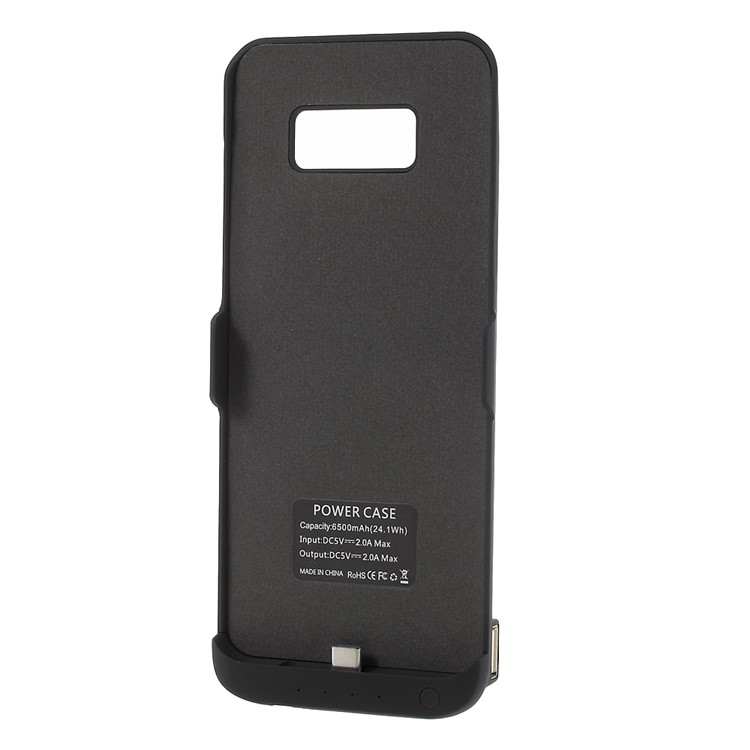 5500mAh External Battery Charger Cover with USB Output & Kickstand for Samsung Galaxy S8 G950 - Black-7