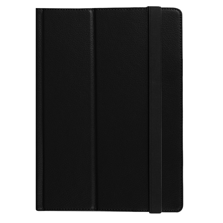 Litchi Skin 2-Fold Leather Stand Folio Case for Lenovo Miix 320 - Black-7
