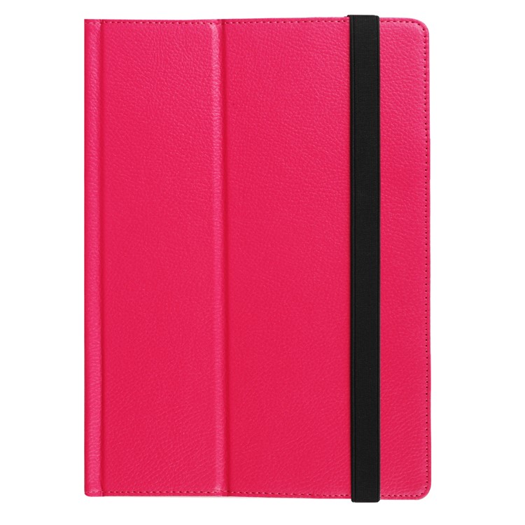 Litchi Grain PU Leather Stand 2-Fold Cover for Lenovo Miix 320 - Rose-7