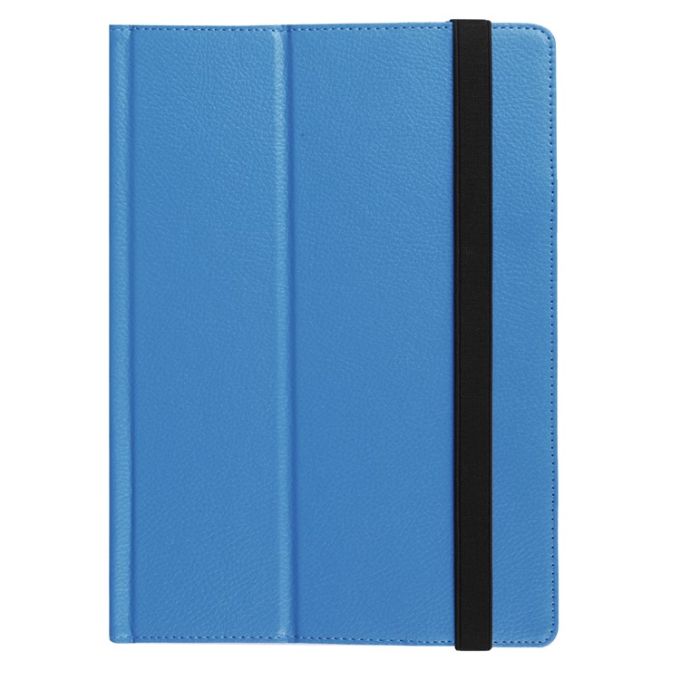 For Lenovo Miix 320 2-Fold Litchi Leather Stand Folio Cover - Baby Blue-7