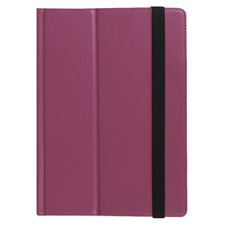 Litchi Skin 2-Pieghevole in cuoio Flip Shell Cover per Lenovo Miix 320 - Viola-7
