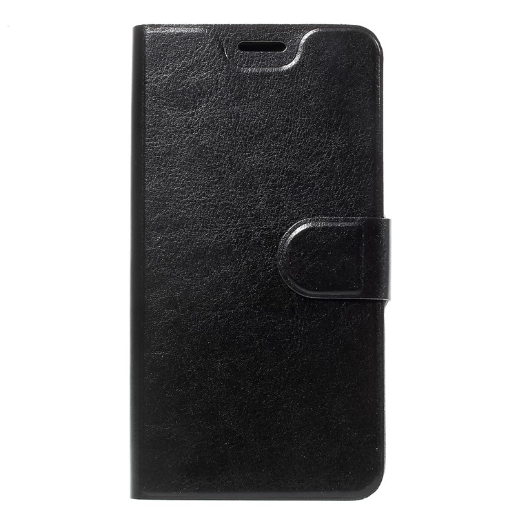 For Motorola Moto C 2017 Crazy Horse Leather Stand Case (Built-in Steel Sheet) - White-3