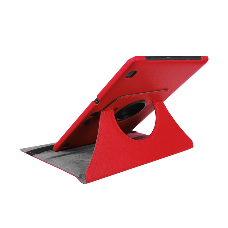 Litchi Texture Rotary Stand Leather Case Cover for Lenovo Tab 3 10 Plus Tablet - Red-7