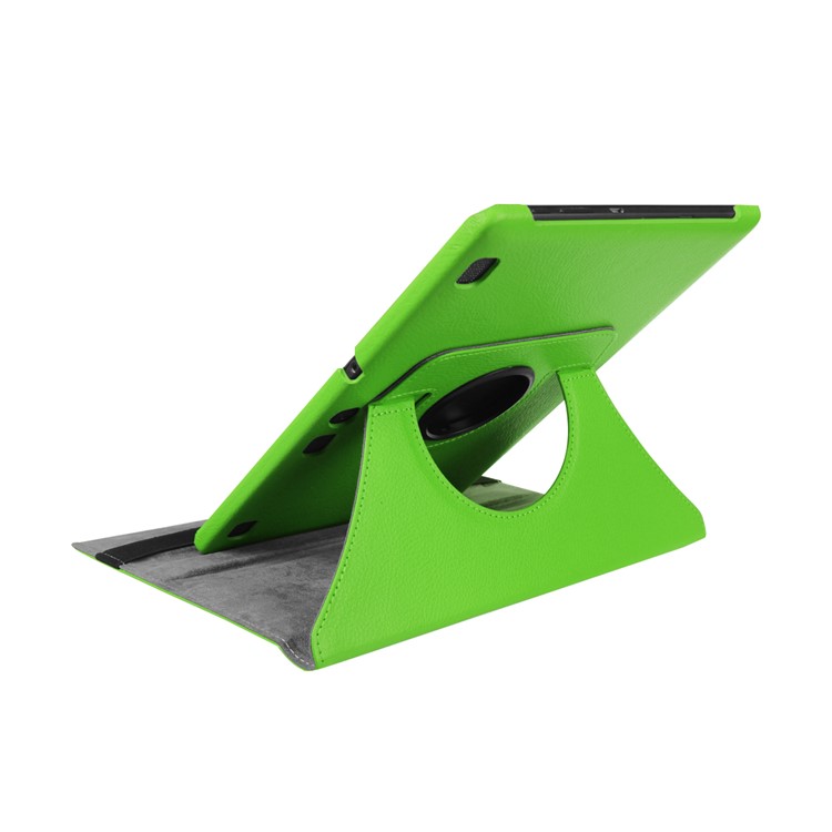 Rotary Stand Litchi Leather Protector Case for Lenovo Tab 3 10 Plus Tablet - Green-7