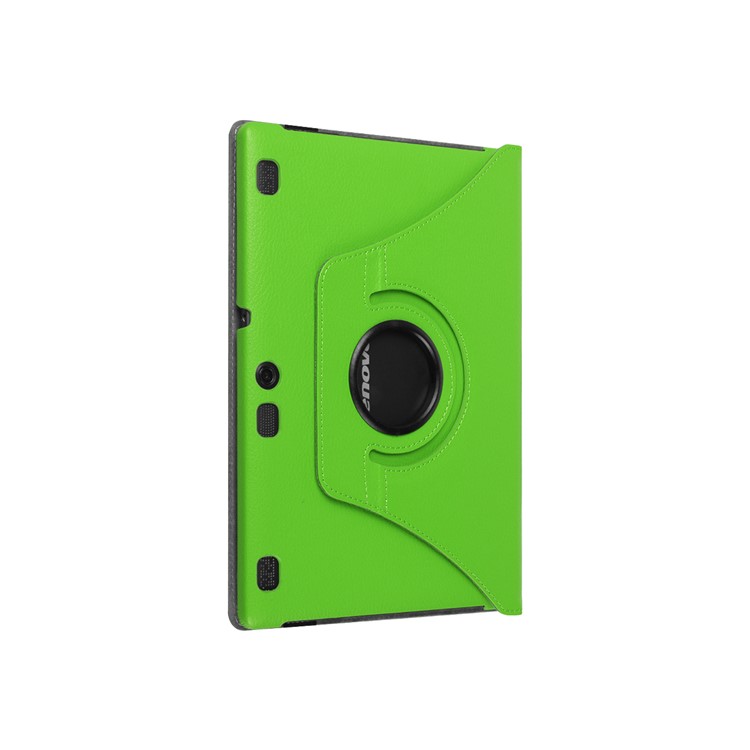 Rotary Stand Litchi Leather Protector Case for Lenovo Tab 3 10 Plus Tablet - Green-8