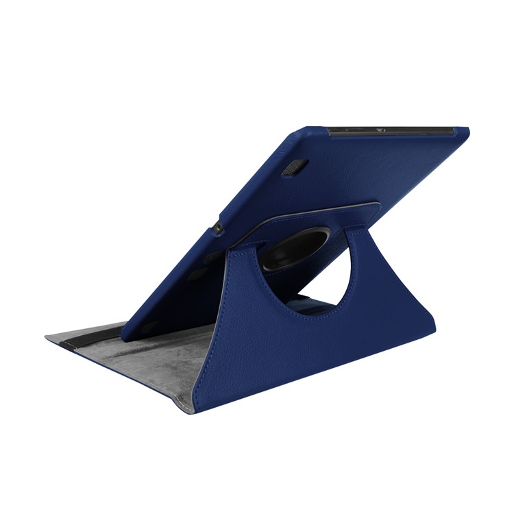 Litchi Texture Rotary Stand Leather Case Cover for Lenovo Tab 3 10 Plus Tablet - Dark Blue-7