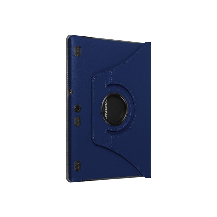 Litchi Texture Rotary Stand Leather Case Cover for Lenovo Tab 3 10 Plus Tablet - Dark Blue-8