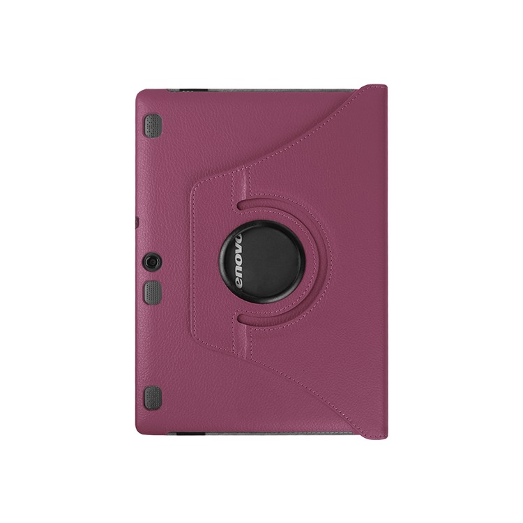 Litchi Texture Rotary Stand Leather Flip Case for Lenovo Tab 3 10 Plus Tablet - Purple-3