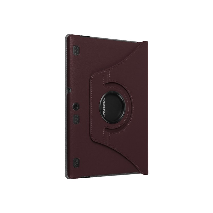Litchi Texture Rotating Stand Leather Tablet Shell for Lenovo Tab 3 10 Plus Tablet - Brown-8