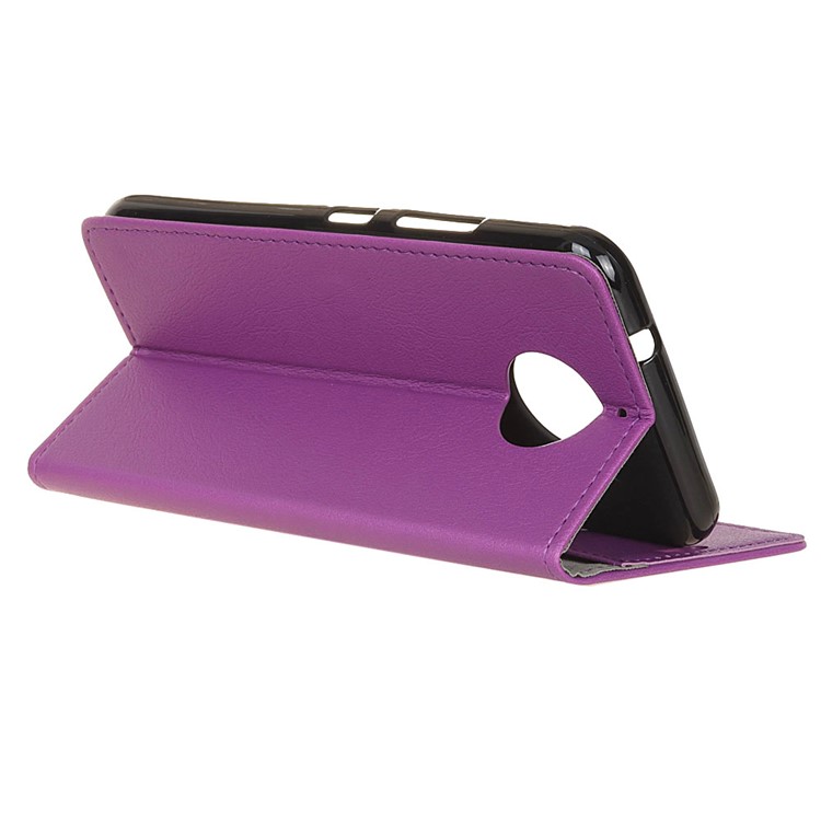 Wallet Leather Phone Casing Cover for Motorola Moto G5S - Purple-4