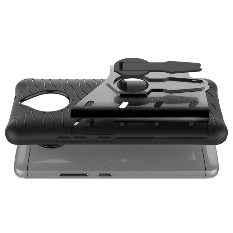 Soft TPU + Plastic Detachable Case with 360-degree Rotary Kickstand for Motorola Moto E4 EU Version - Grey-2