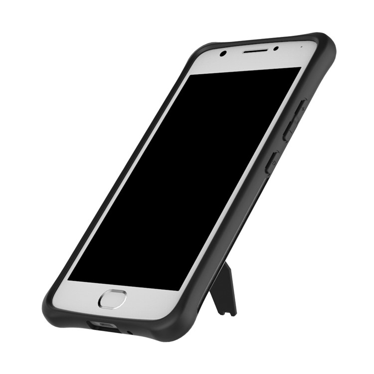 Soft TPU + Plastic Detachable Case with 360-degree Rotary Kickstand for Motorola Moto E4 EU Version - Grey-4