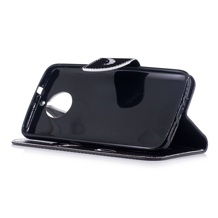 Pattern Printing Wallet Leather Case with Stand for Motorola Moto G5S - Do not Touch My Phone-5