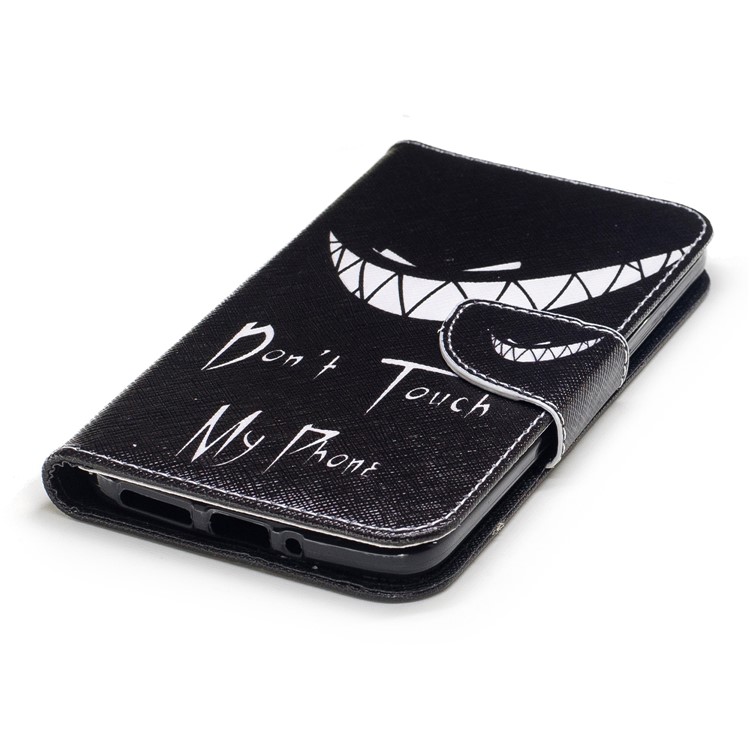 Pattern Printing Wallet Leather Case with Stand for Motorola Moto G5S - Do not Touch My Phone-6