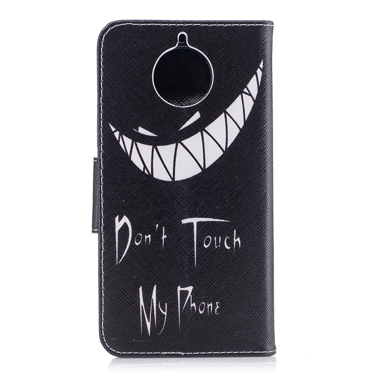 Pattern Printing Wallet Leather Cover Case for Motorola Moto G5S Plus - Do not Touch My Phone-3