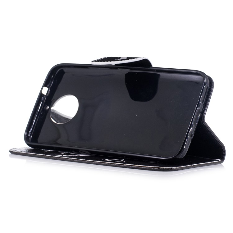 Pattern Printing Wallet Leather Cover Case for Motorola Moto G5S Plus - Do not Touch My Phone-5