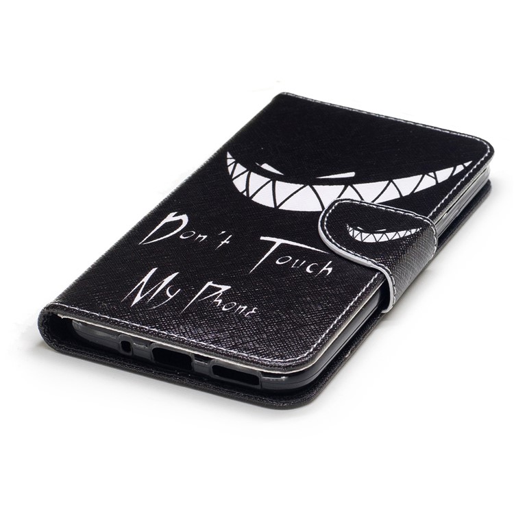 Pattern Printing Wallet Leather Cover Case for Motorola Moto G5S Plus - Do not Touch My Phone-6