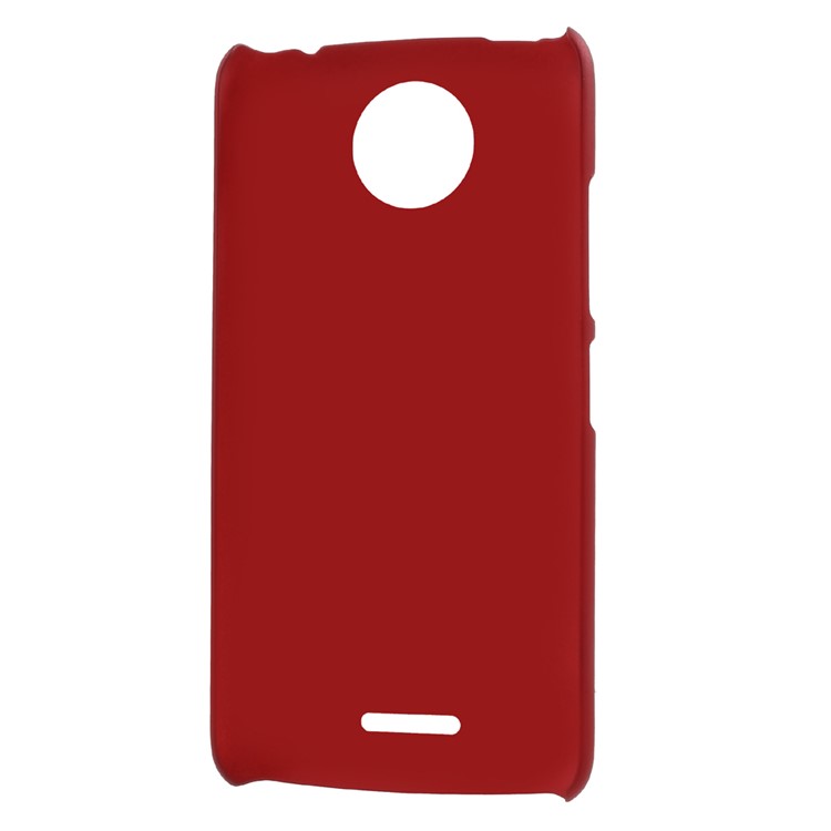 Rubberized Plastic Hard Protective Back Casing for Motorola Moto C Plus - Red-4