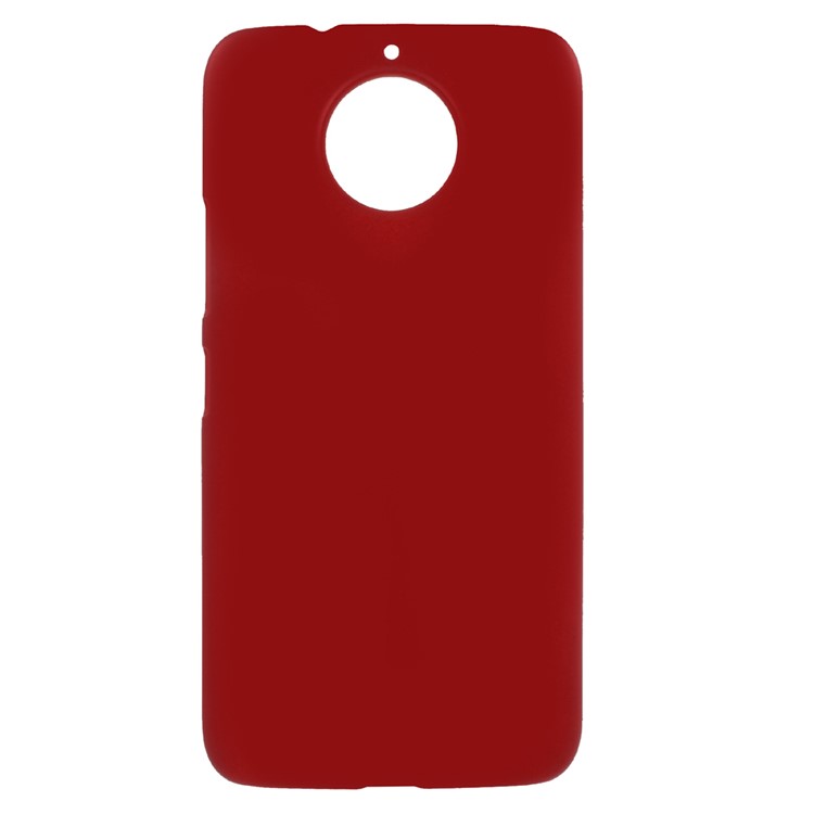 Rubber Coating Hard PC Phone Case Shell for Motorola Moto G5S Plus - Red-1