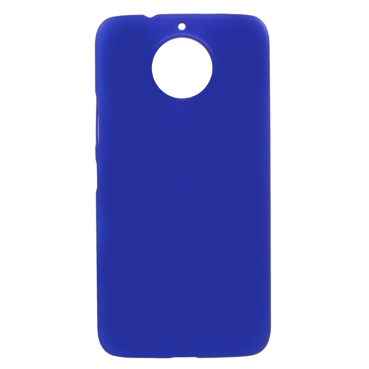 For Motorola Moto G5S Plus Rubber Coating PC Hard Phone Protective Shell - Dark Blue-1