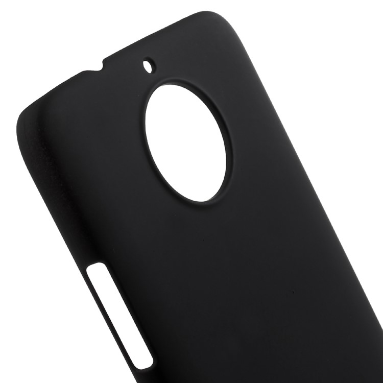 Rubberized PC Back Case for Motorola Moto G5S - Black-4