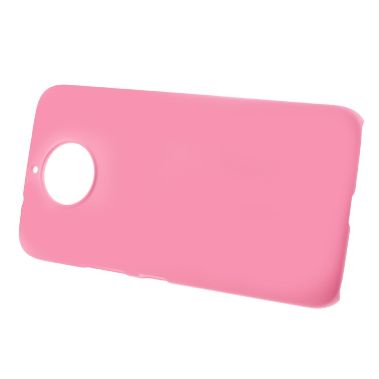Rubberized PC Case Accessory for Motorola Moto G5S - Pink-2
