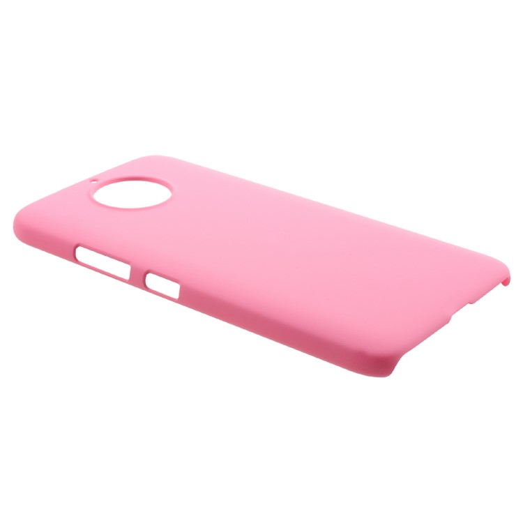 Rubberized PC Case Accessory for Motorola Moto G5S - Pink-3