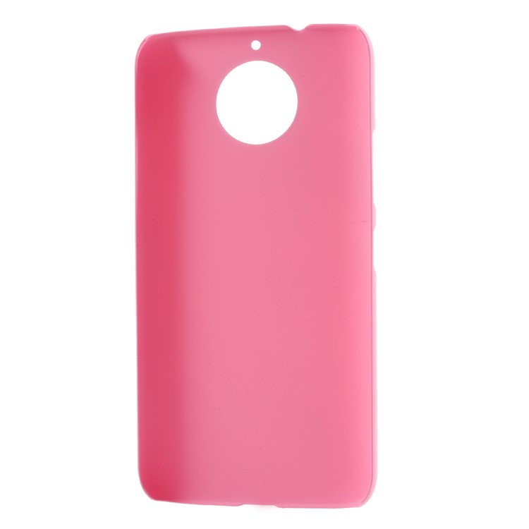 Rubberized PC Case Accessory for Motorola Moto G5S - Pink-4