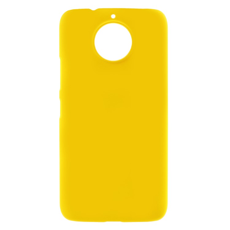 For Motorola Moto G5S Rubberized PC Phone Casing - Yellow-1