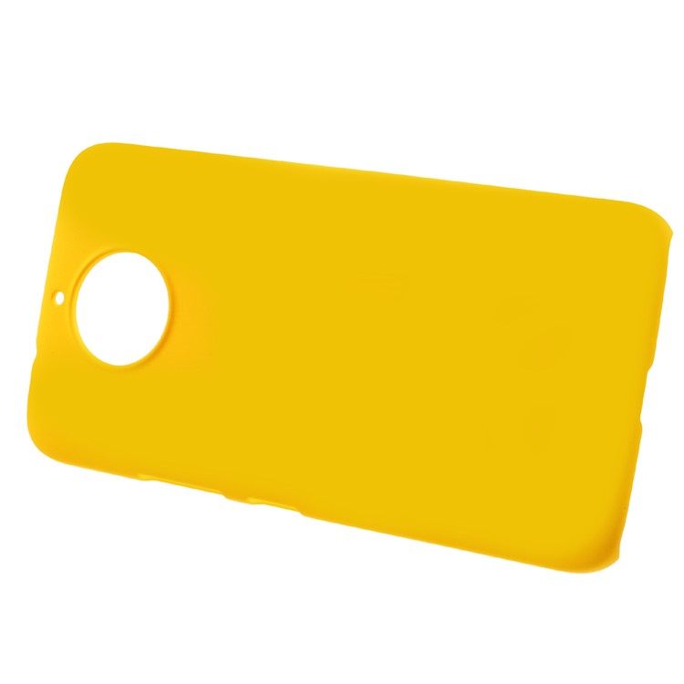 For Motorola Moto G5S Rubberized PC Phone Casing - Yellow-2