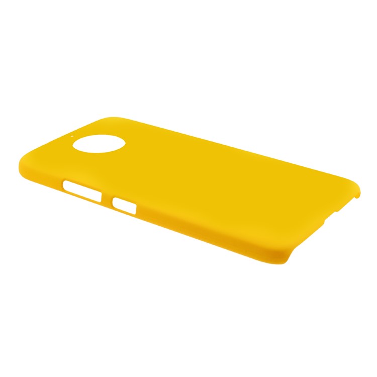 For Motorola Moto G5S Rubberized PC Phone Casing - Yellow-3