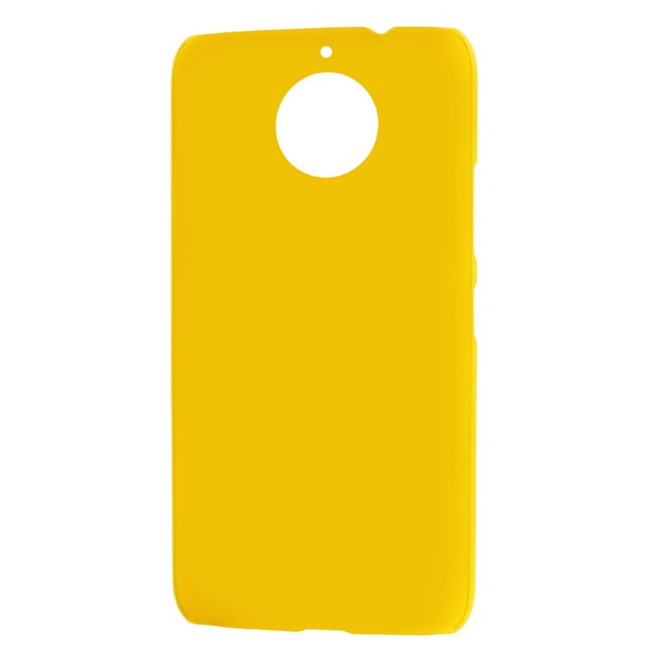 For Motorola Moto G5S Rubberized PC Phone Casing - Yellow-4
