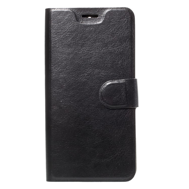 Crazy Horse Card Slot Stand Leather Case for Motorola Moto G6 - Black-3