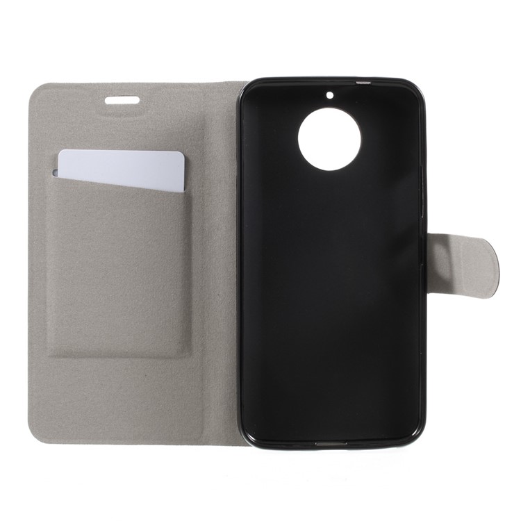 Crazy Horse Grain Wallet Leather Shell Case for Motorola Moto G6/G6 Plus - Black-5